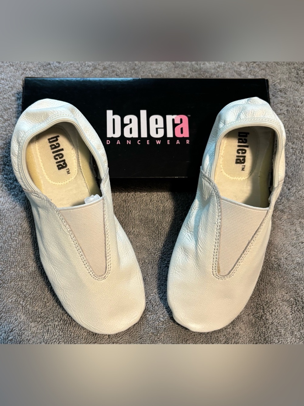 NWT Balera Dancewear Girls White Acro Shoes